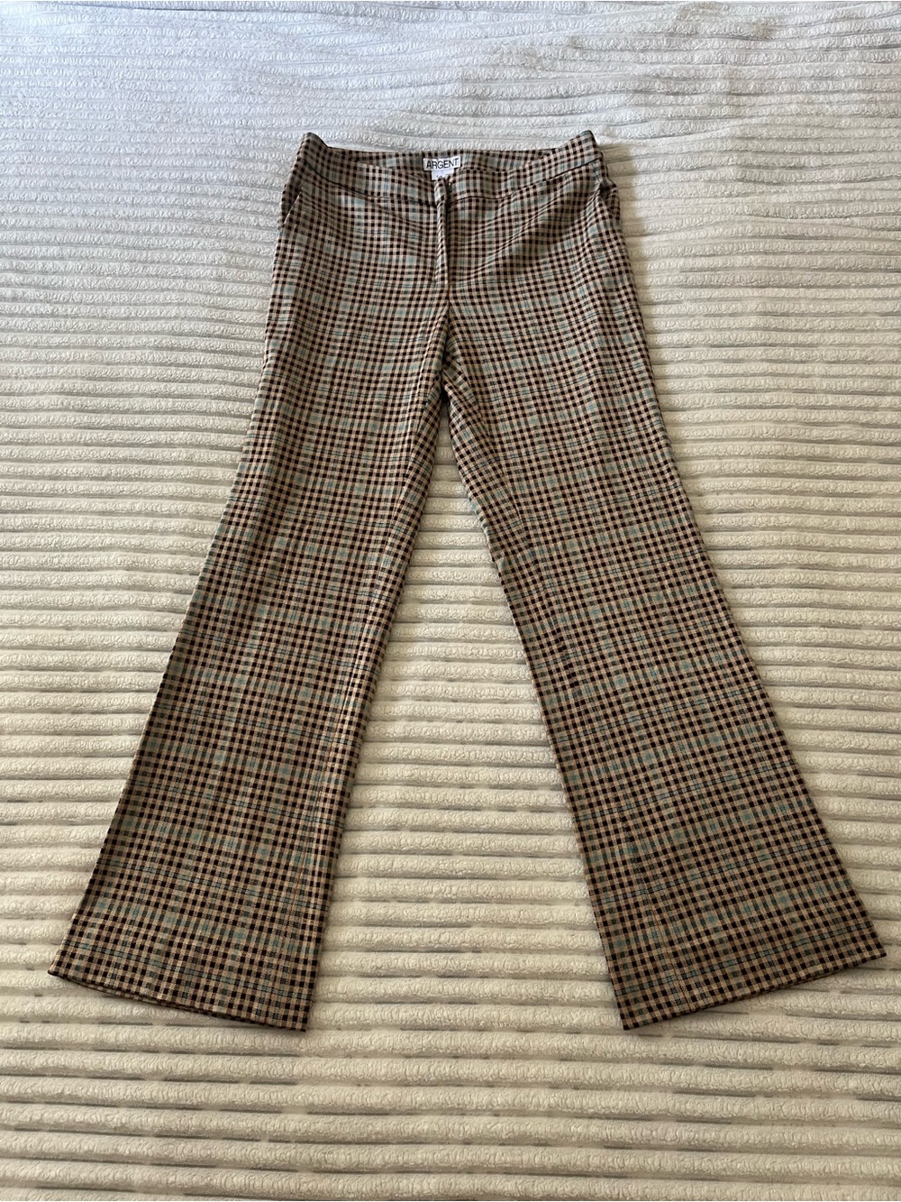 Argent Plaid Pants